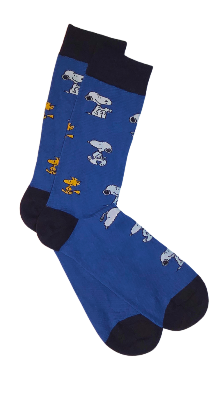 Chaussettes Snoopy Bleu et noir