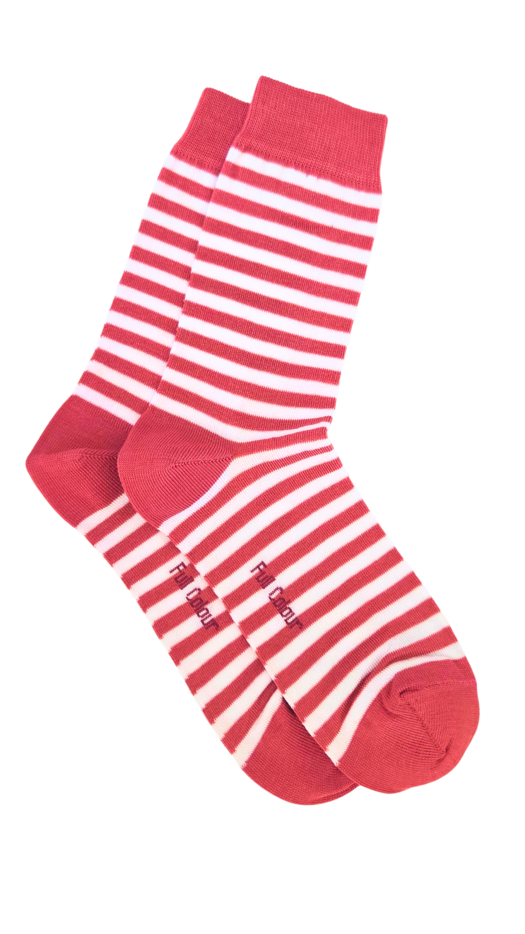 Chaussettes à rayures marinières rose poudré