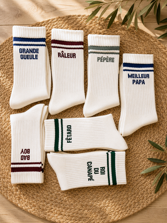 Chaussettes à message pour homme : le petit cadeau qui change tout