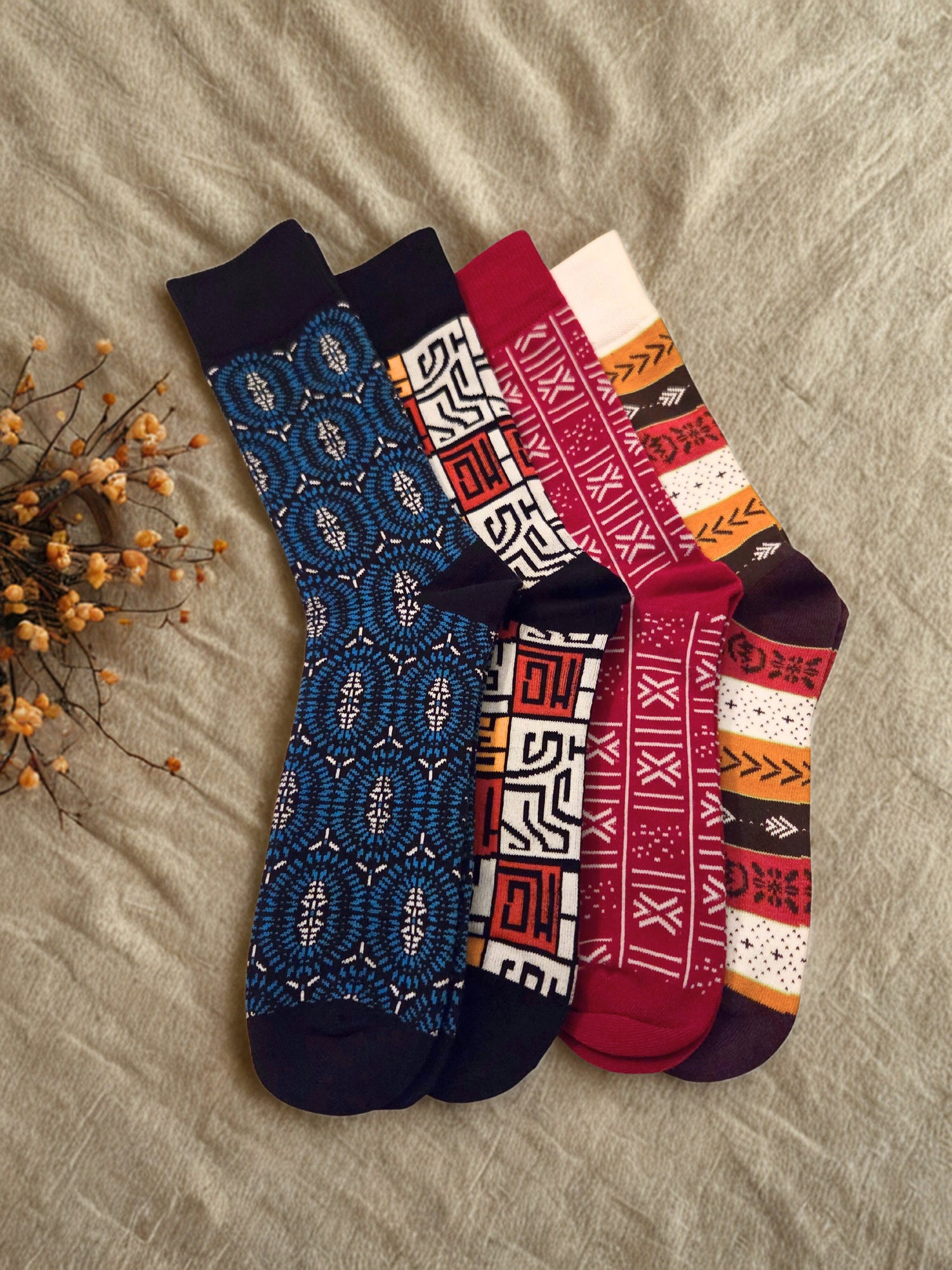 Chaussettes style ethnique H/F