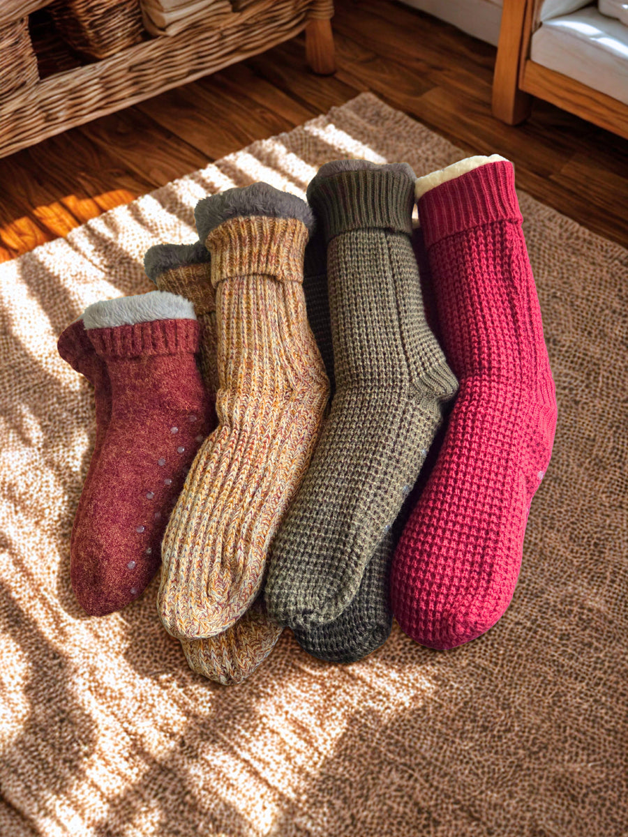 Chaussons chaussettes douillets H/F