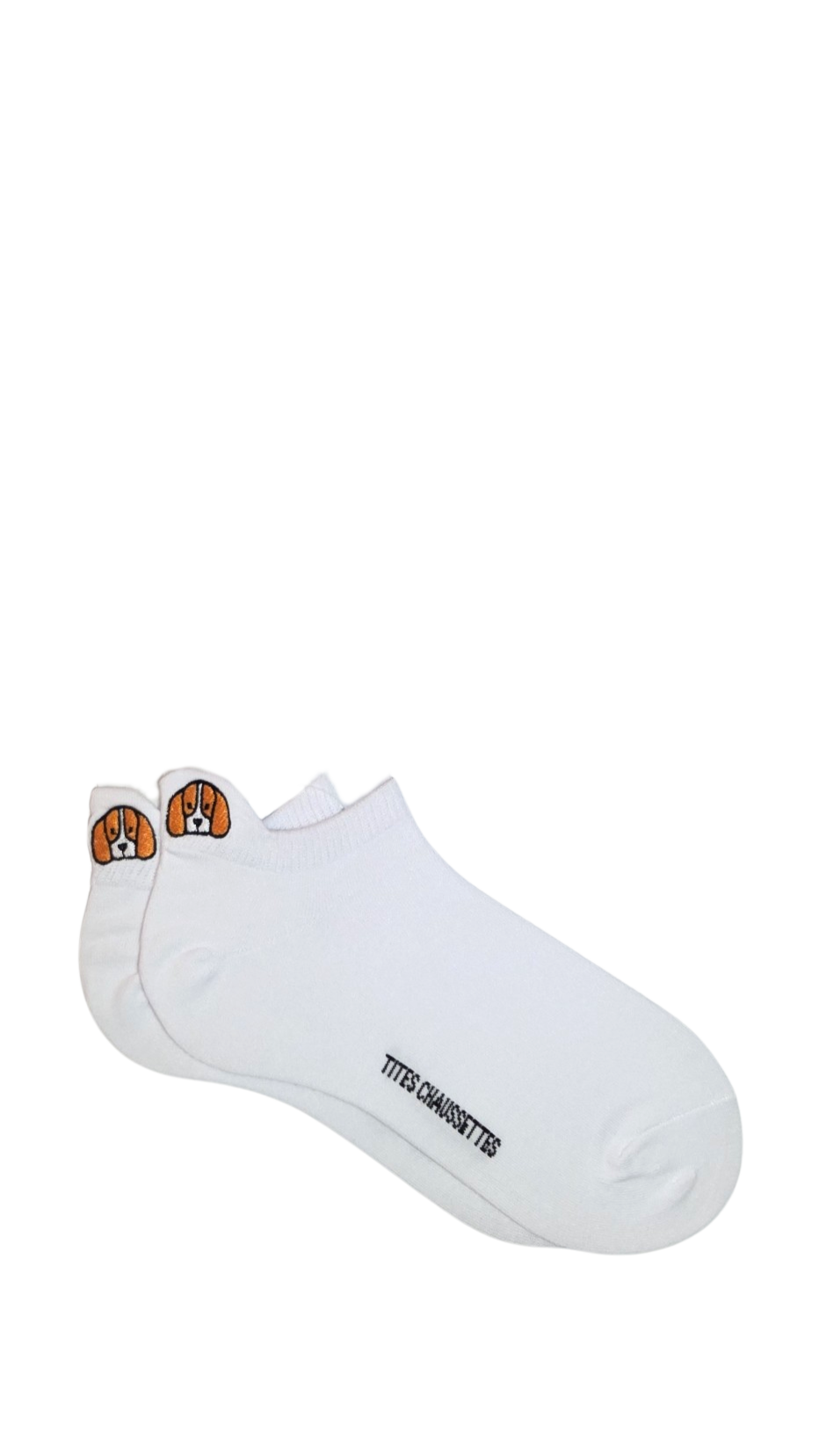 Socquettes femme - tête de chien beagle