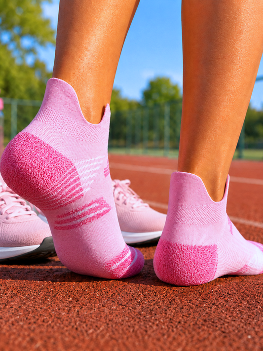 Chaussettes sport design moderne rose
