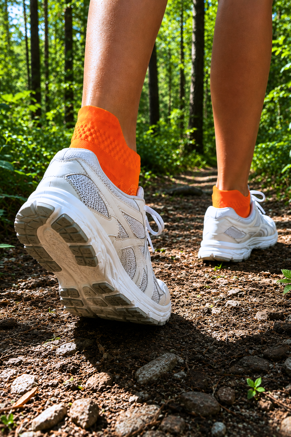 Chaussettes sport design moderne orange